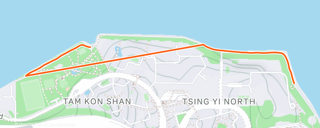 Карта физической активности (晚间跑步)