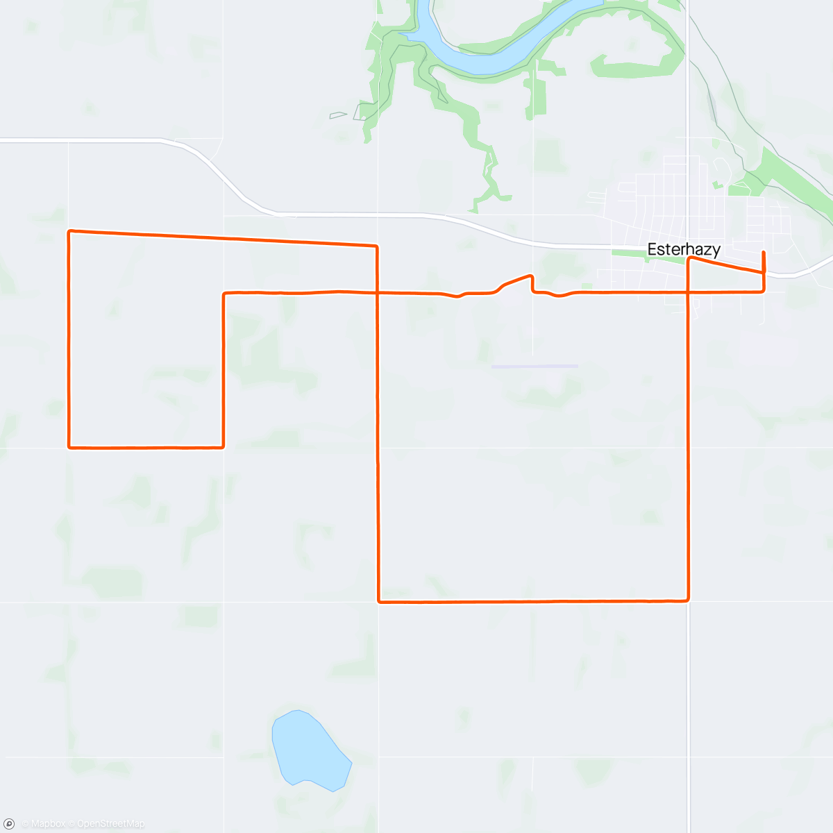 Map of the activity, Morning Gravel Ride - Moose spotting