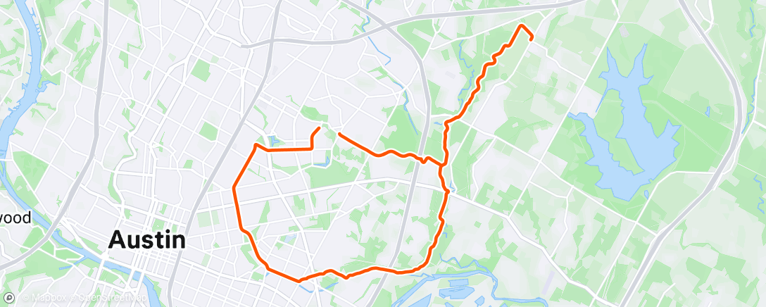 Map of the activity, Afternoon Ride