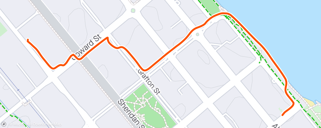 Карта физической активности (Afternoon Walk home from work)