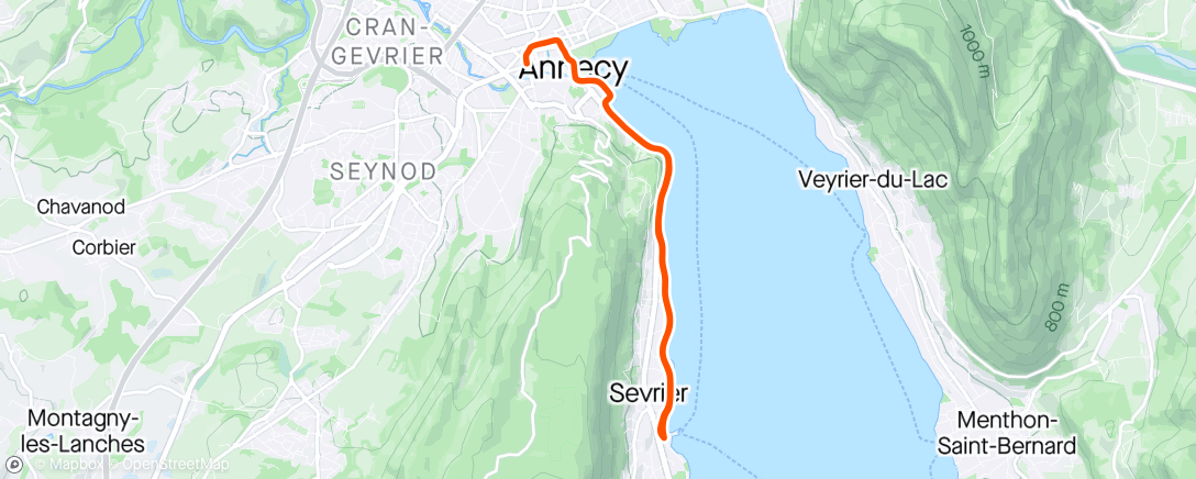 Map of the activity, 🏃1h02 footing
