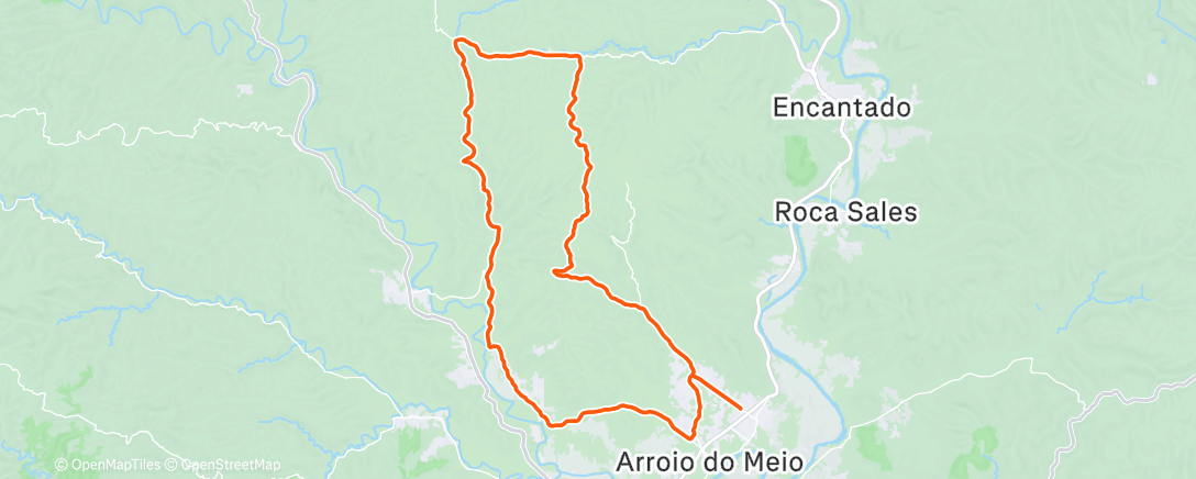 Map of the activity, Afternoon Ride