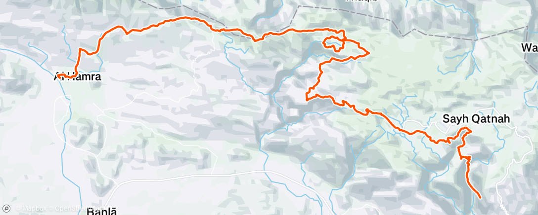 Map of the activity, Hajar Ultra 118 km 5700 D+ 2ème 🥈