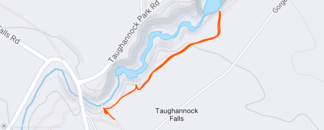 Map of the activity, Evening Hike