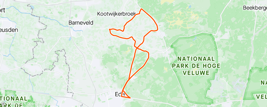 Map of the activity, Afternoon Ride