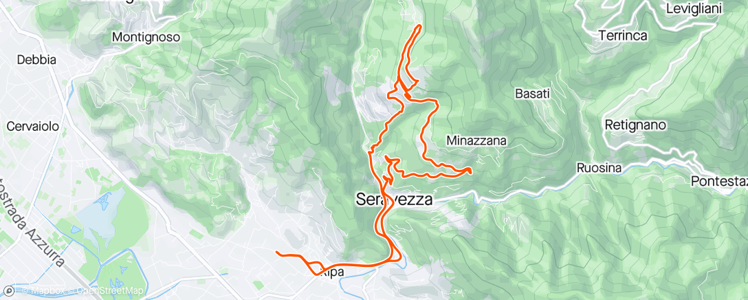 Map of the activity, Azzano Riomagno