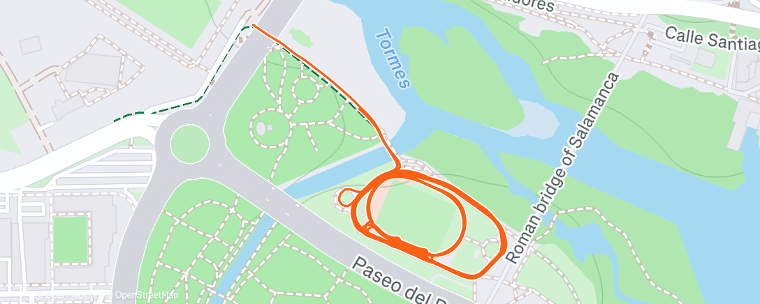 Карта физической активности (Interval ((4x30s/30s + 2x1min/30s)/2:30 + 5x1min/2min) ❌)