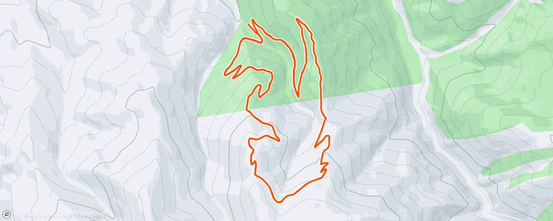 Map of the activity, Lunch Mountain Bike Ride