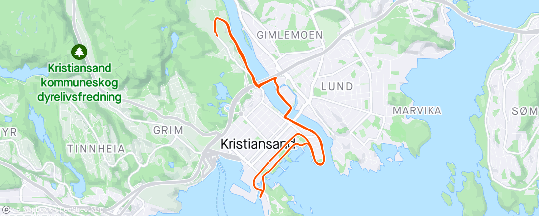 Map of the activity, Søndagstur i sola
