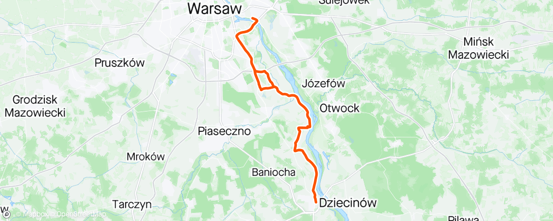 Map of the activity, Góra Kalwaria