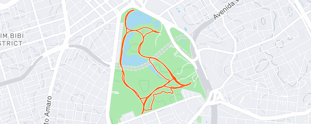 Map of the activity, Ibirabike