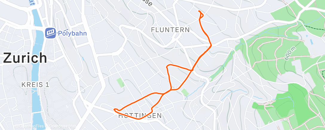 Map of the activity, Afternoon Ride