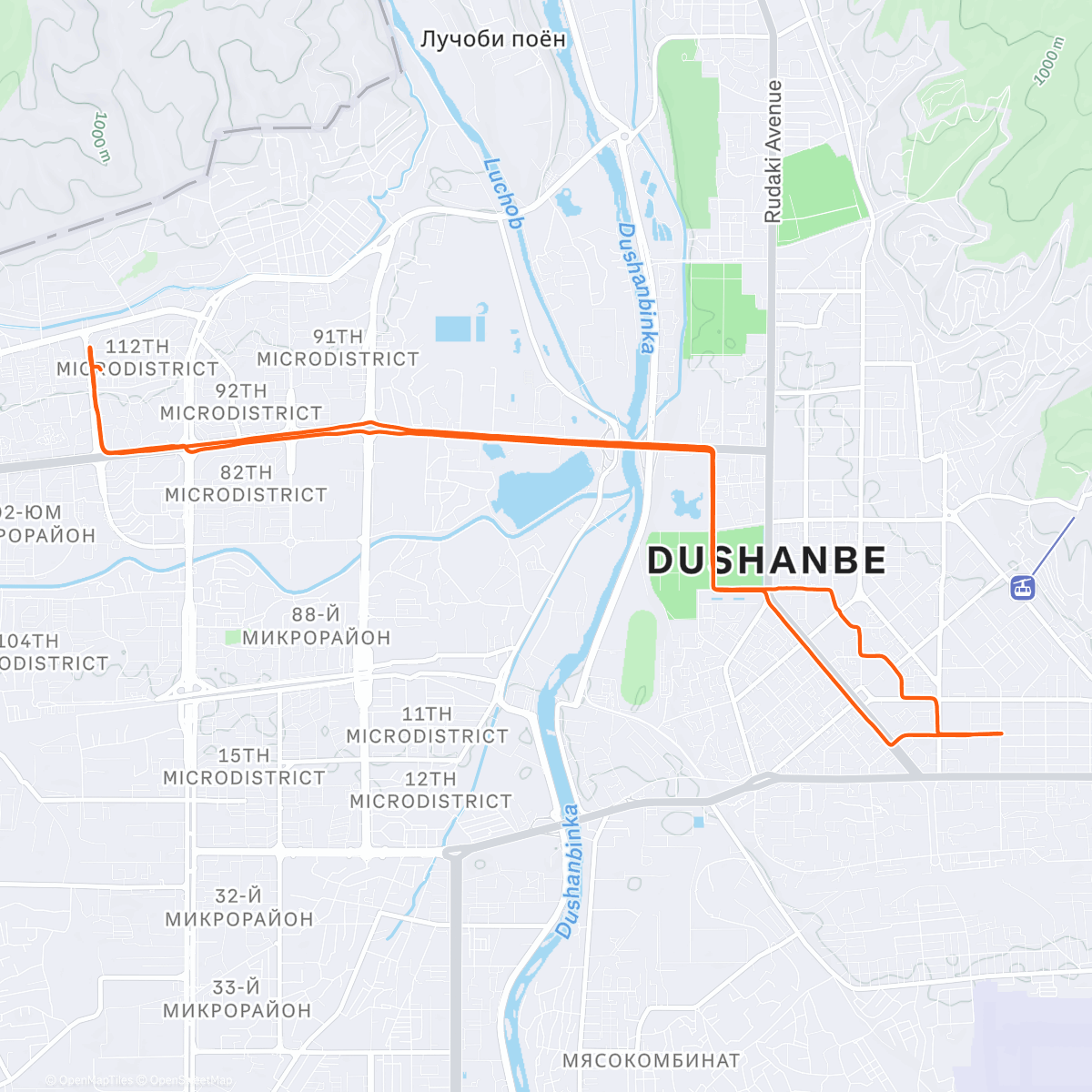 Map of the activity, 17K 🚴‍♂ commute