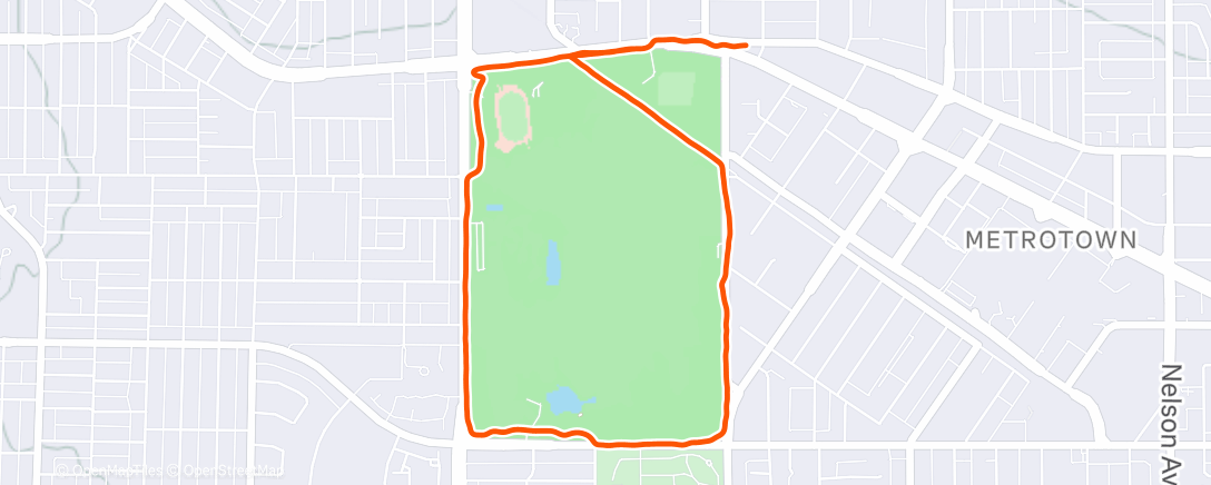 Map of the activity, Morning Run