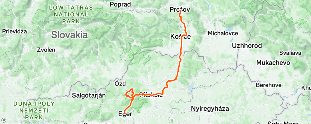 Map of the activity, Morning Ride