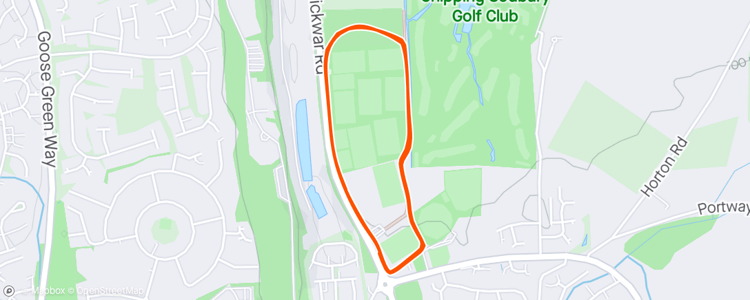 Map of the activity, Chipping Sodbury Parkrun - 7th place