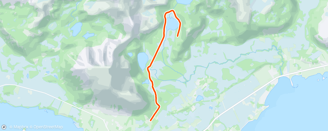 Mapa de la actividad, Evening Nordic Ski