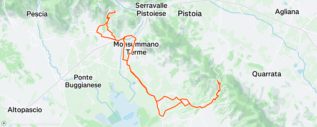 Map of the activity, Giro mattutino