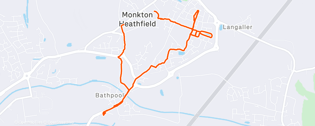 Карта физической активности (Morning Walk)