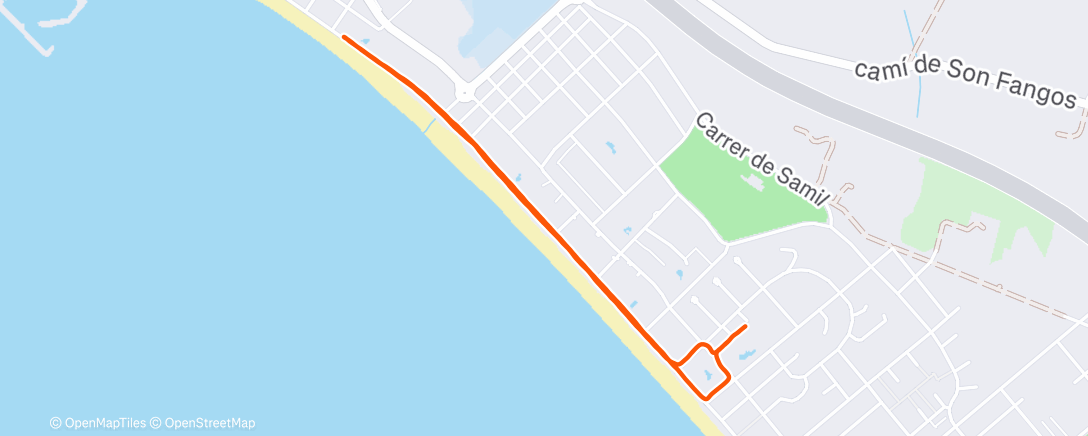 Map of the activity, Restday Run