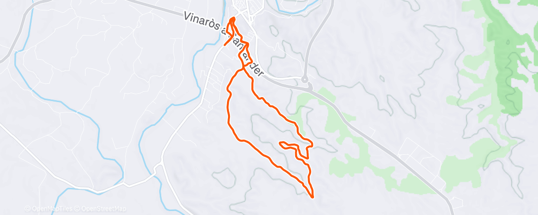 Map of the activity, 50’ 🏃