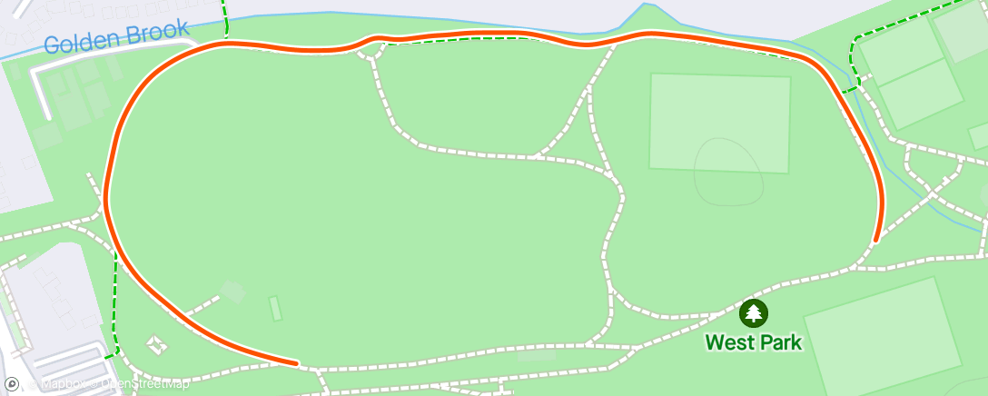 Map of the activity, Afternoon Run - C/D