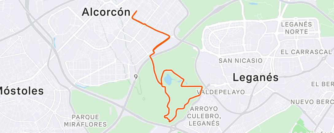 Map of the activity, Lunch Run