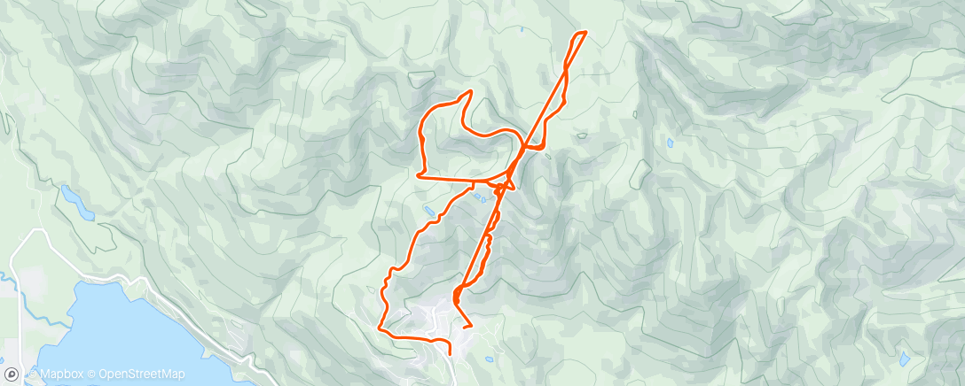 Map of the activity, Whitefish day 5