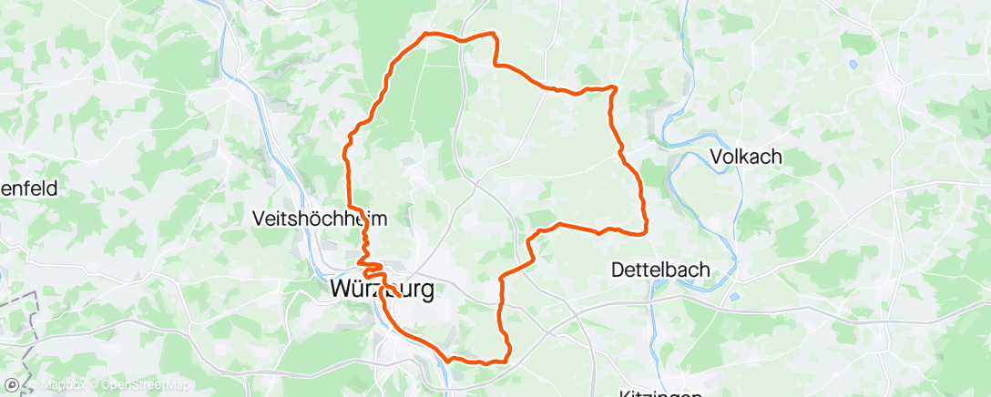 Map of the activity, CCW Ride