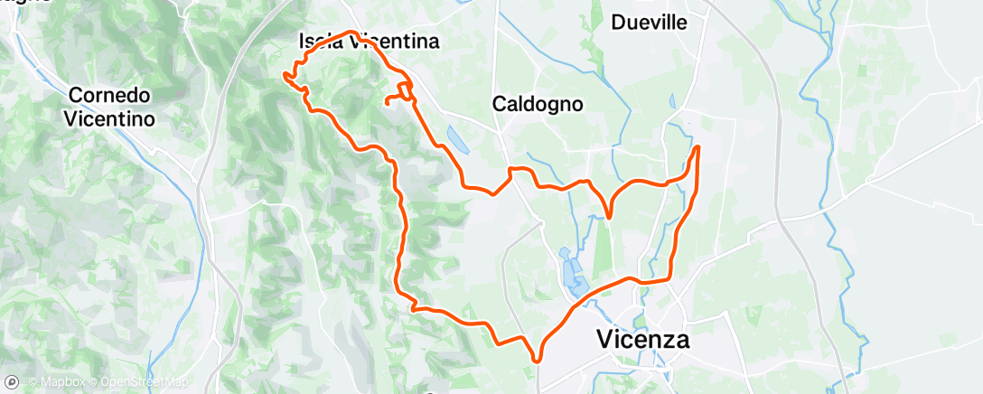 Map of the activity, Morning Ride