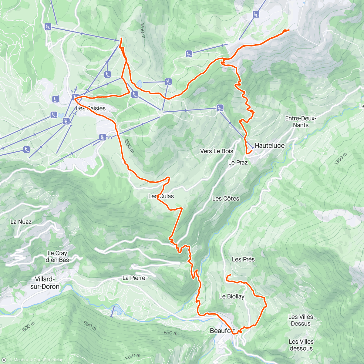 アクティビティ「Day 5/5 : Mont Clocher ❤️」の地図