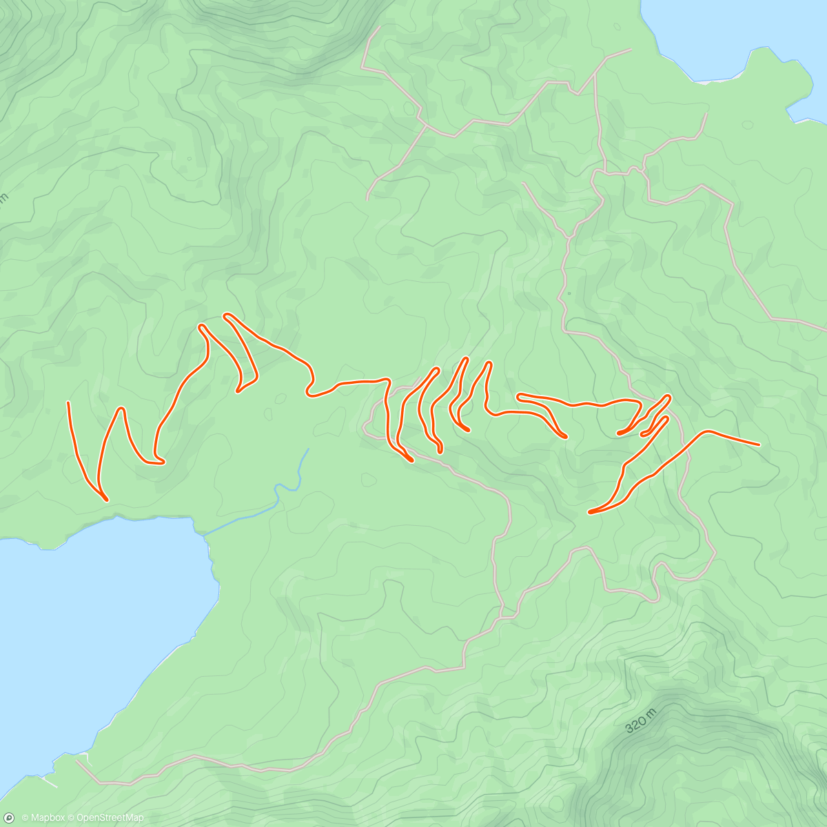 Map of the activity, Zwift - Christian Pilegaard's Meetup on Road to Sky in Watopia