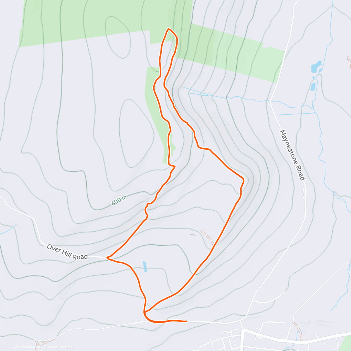 Map of the activity, Big Stone with Ann, Jemma  Ged and Tristan
