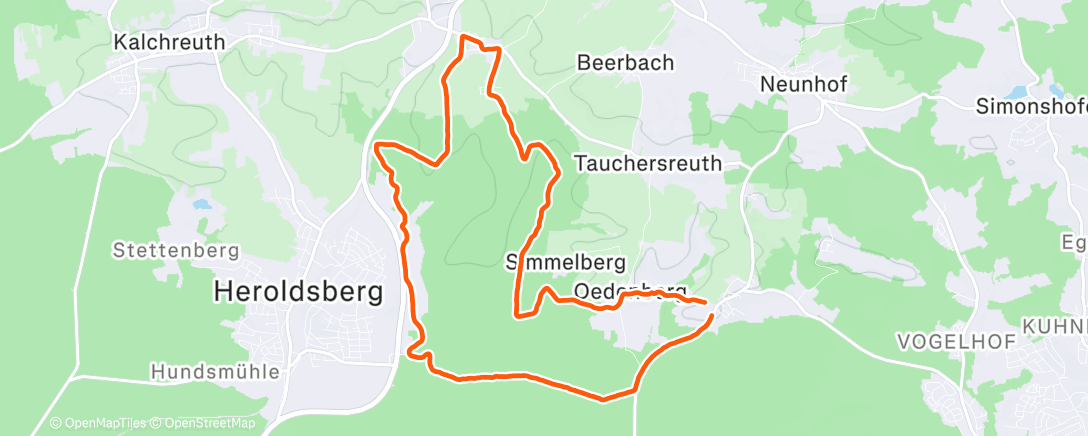 Map of the activity, Schneelauf ❄️❄️