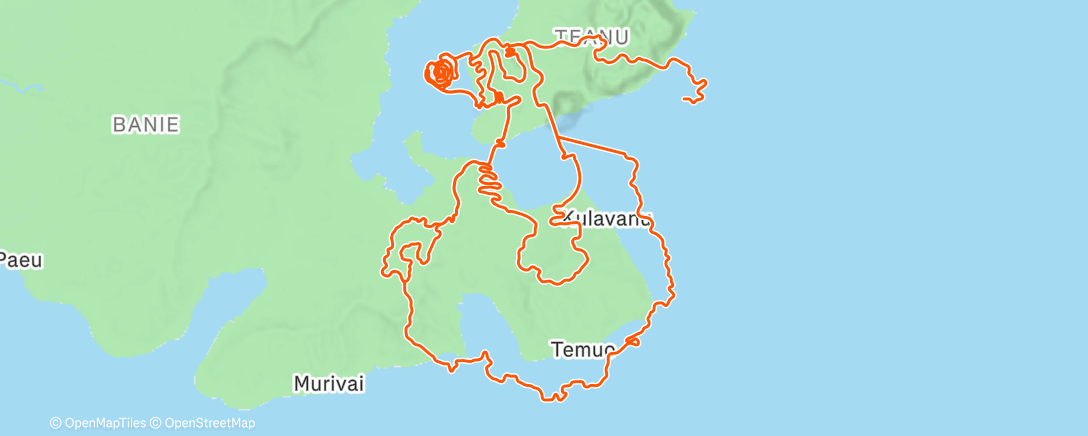 Map of the activity, 70-80% 2x20% Tempo plus endurance