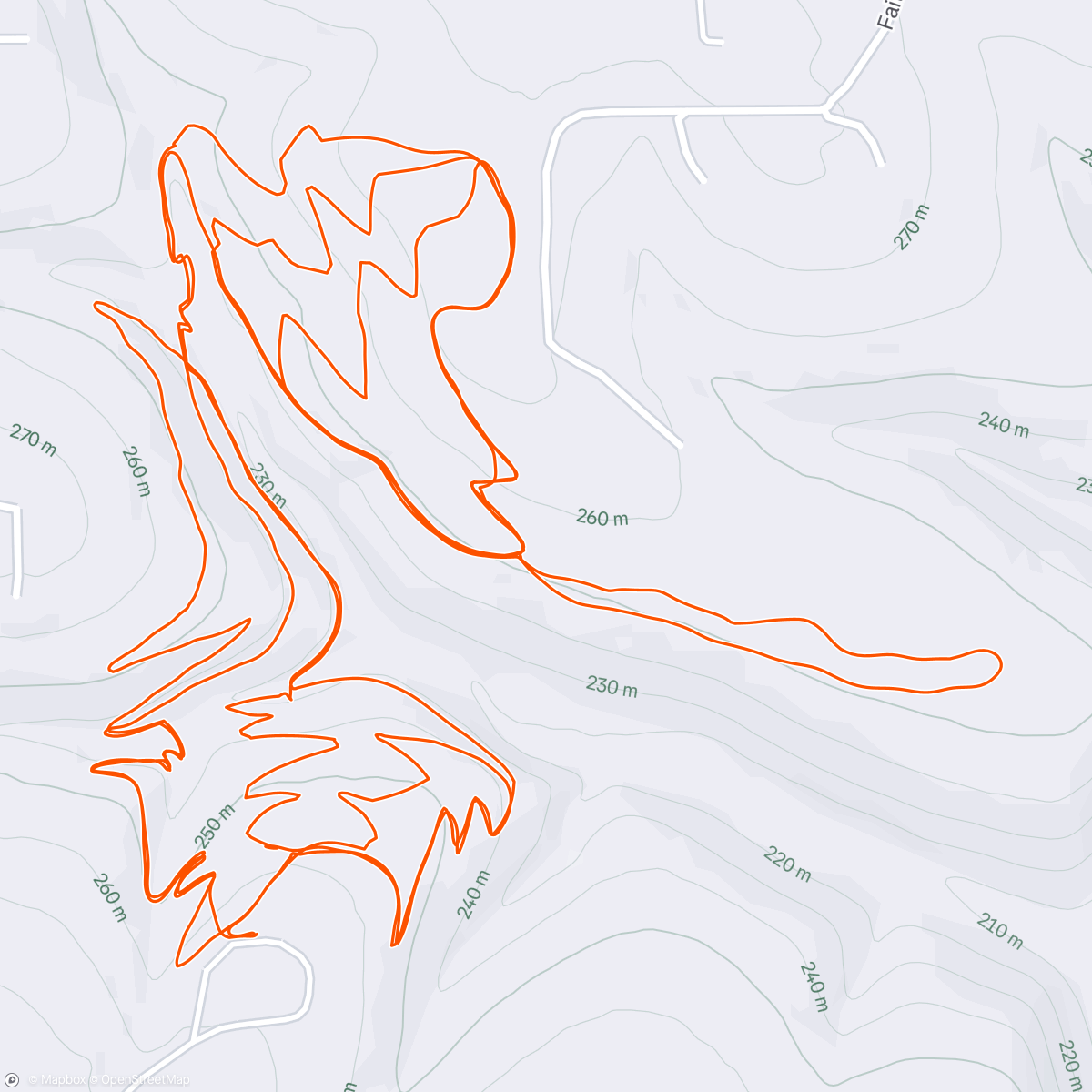 Map of the activity, Gateway Trails near Branson