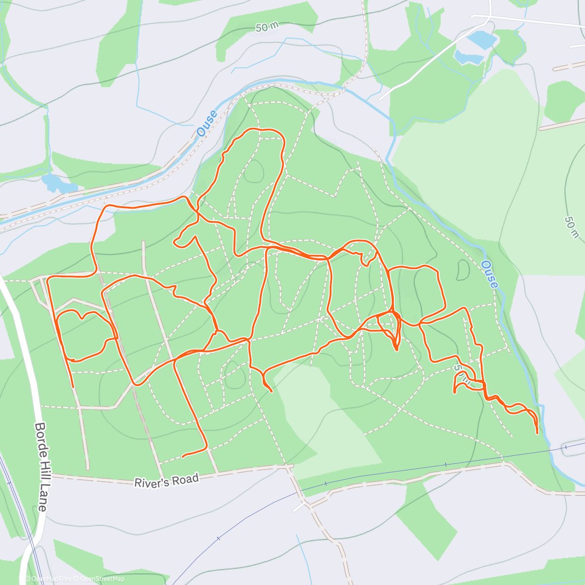 Map of the activity, SO Rivers Wood 🧭 - Blue