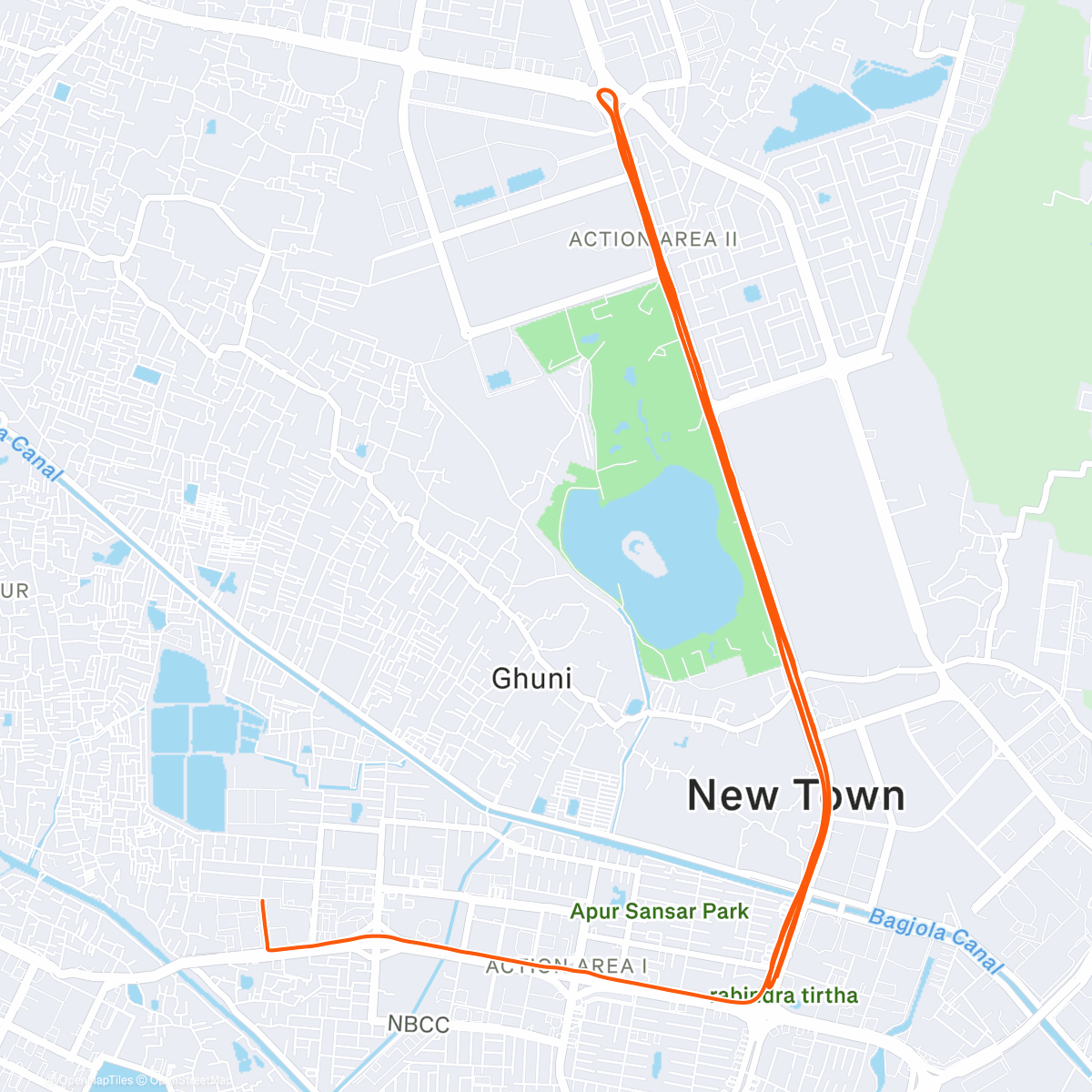 Карта физической активности (Morning Ride)