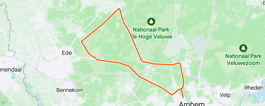 Map of the activity, Onderhoudsritje