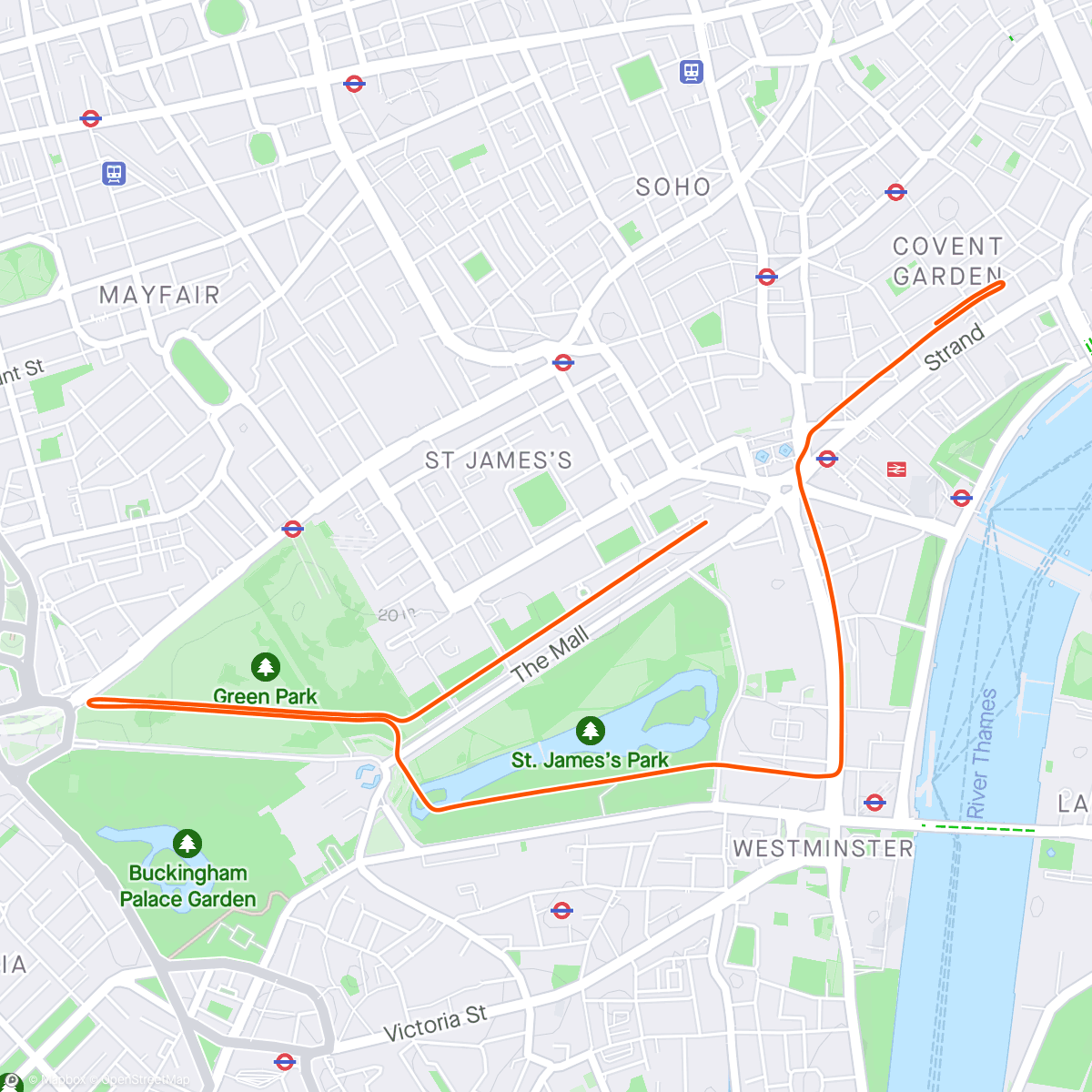 Mappa dell'attività Zwift - Classique in London