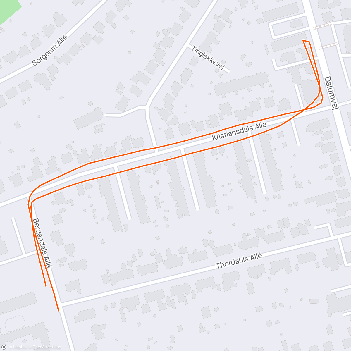 Map of the activity, Burger tempo