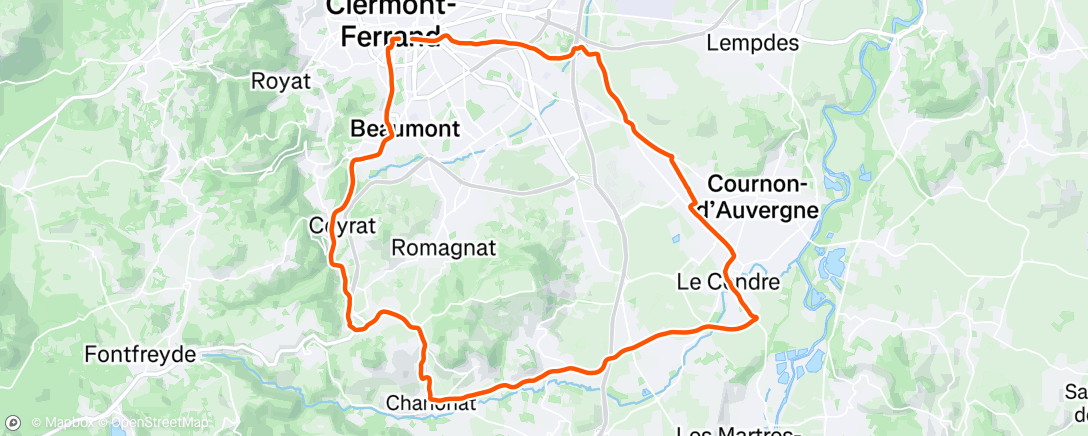 Map of the activity, Pas de mauvais temps