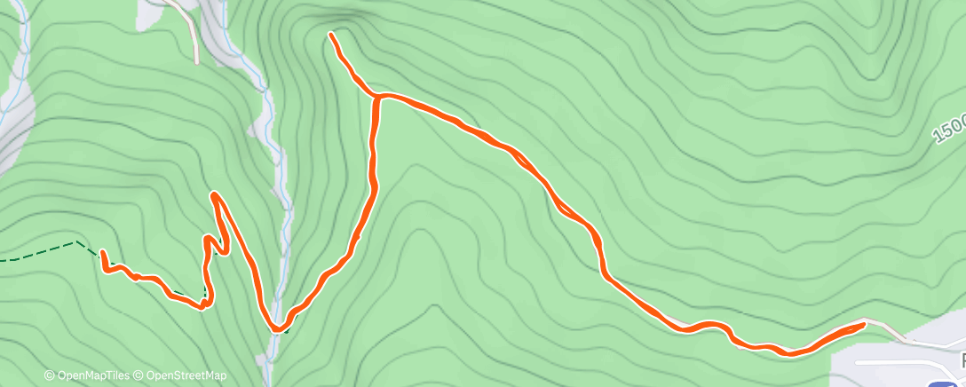 Карта физической активности (Moutain run)