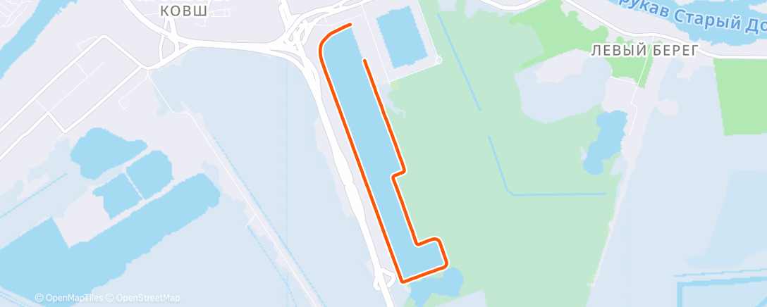 Map of the activity, Morning Run