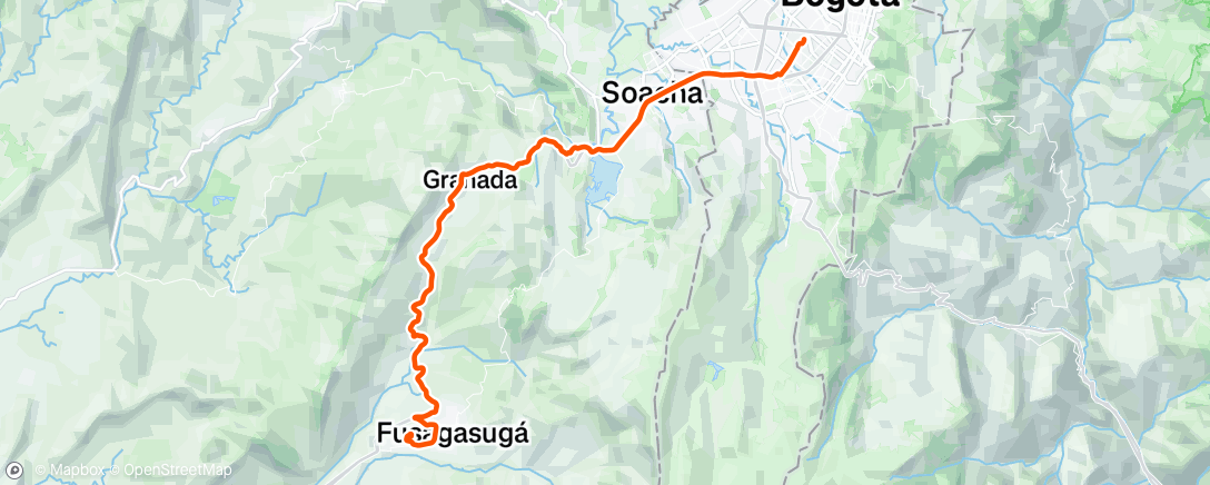 Map of the activity, Morning Ride