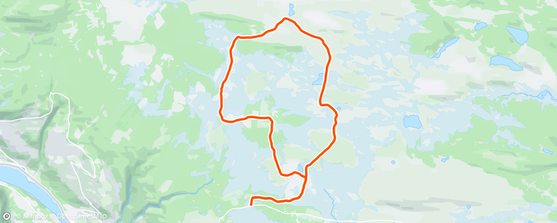 Map of the activity, Klassisk til Kjerringknappen. Mandagen sin det!