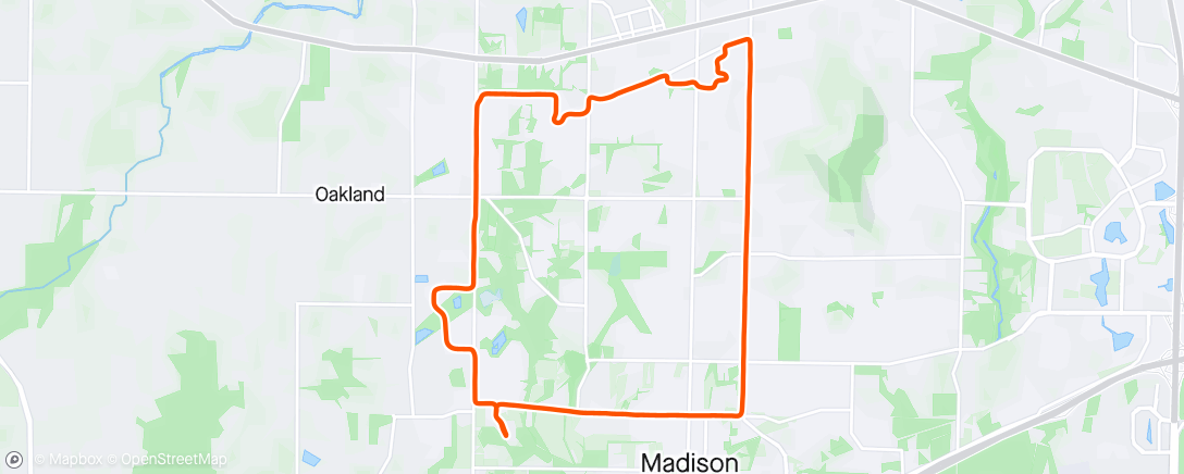 Mapa da atividade, Big Madison LR Loop
