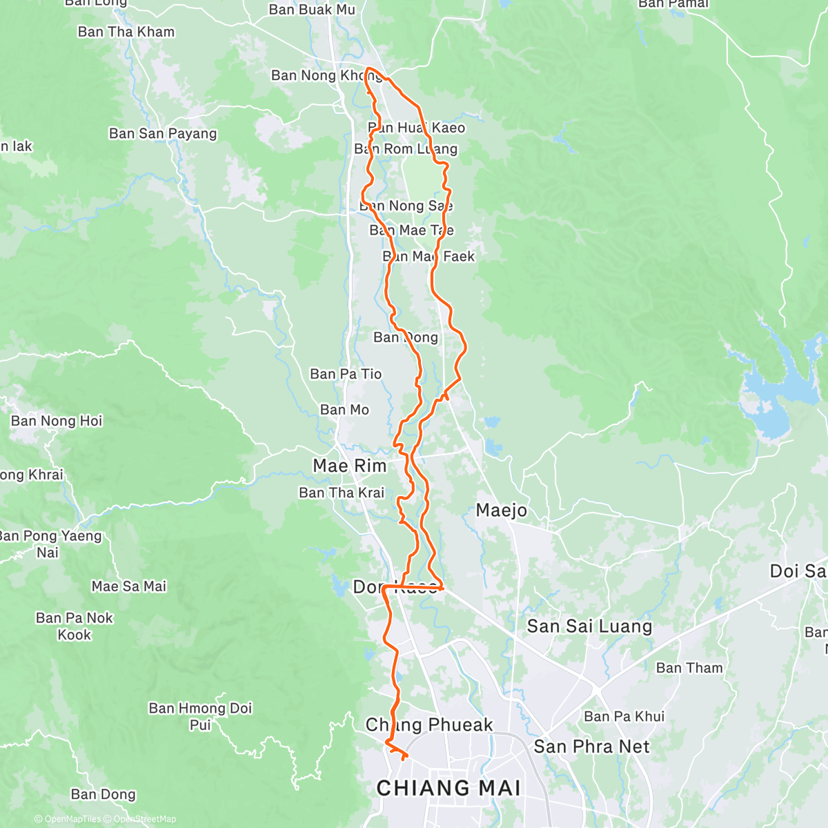 Map of the activity, Slav Fest Ride