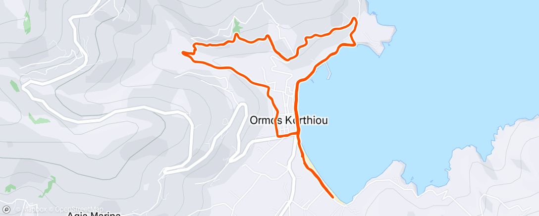 Map of the activity, Morning Trail Run