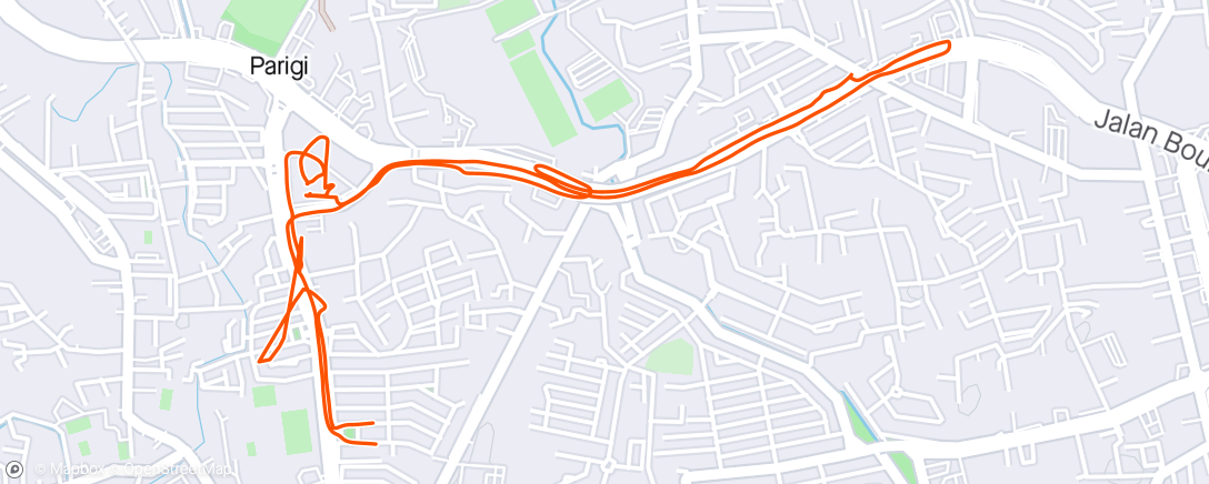 Map of the activity, Morning Walk Bintaro
